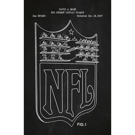 NFL Plaque // Chalkboard (11"L x 17"W)