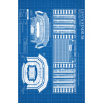 Levi's Stadium // Blue Grid (11"L x 17"W)