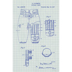 Football Pants // White Grid (11"L x 17"W)