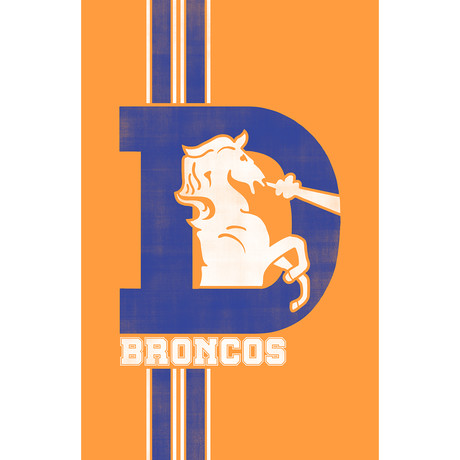 Denver Broncos (11"L x 17"W)