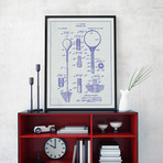 Speed Ball Punching Bag // White Grid (11"L x 17"W)