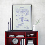 Pool Billiard Table // White Grid (11"L x 17"W)