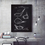 Metallic Golf Club Head // Chalkboard (11"L x 17"W)