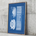 Levi's Stadium // Blue Grid (11"L x 17"W)