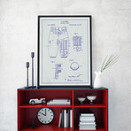 Football Pants // White Grid (11"L x 17"W)