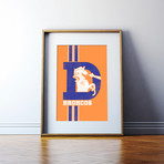 Denver Broncos (11"L x 17"W)