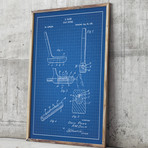 Golf Putter // Blue Grid (11"L x 17"W)