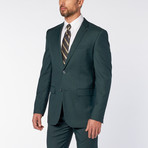 Slim-Fit 2-Piece Solid Suit // Teal Green (US: 40S)