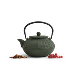 Cast Iron Teapot // 1.6 Qt // Dark Green