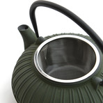 Cast Iron Teapot // 1.6 Qt // Dark Green