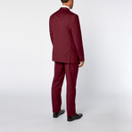 Classic Fit 2-Piece Solid Suit // OxBlood (US: 40S)