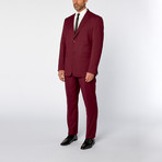 Classic Fit 2-Piece Solid Suit // OxBlood (US: 40R)