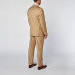 Classic Fit 2-Piece Solid Suit // Tan (US: 40L)