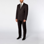 Classic Fit 2-Piece Solid Suit // Black (US: 40L)