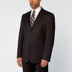 Classic Fit 2-Piece Solid Suit // Black (US: 36R)
