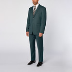 Classic Fit 2-Piece Solid Suit // Teal Green (US: 40S)