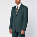 Classic Fit 2-Piece Solid Suit // Teal Green (US: 40S)