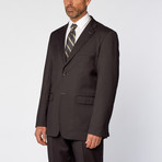 Classic Fit 2-Piece Solid Suit // Charcoal (US: 38R)