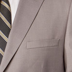 Classic Fit 2-Piece Solid Suit // Light Gray (US: 38L)
