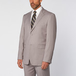 Classic Fit 2-Piece Solid Suit // Light Gray (US: 40R)