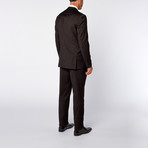 Slim-Fit 3-Piece Solid Suit // Black (US: 36S)