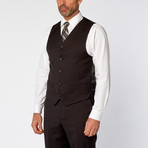 Slim-Fit 3-Piece Solid Suit // Black (US: 40R)