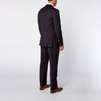 Slim-Fit 3-Piece Solid Suit // Navy (US: 38R)