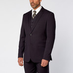 Slim-Fit 3-Piece Solid Suit // Navy (US: 40R)