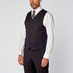 Slim-Fit 3-Piece Solid Suit // Navy (US: 36R)