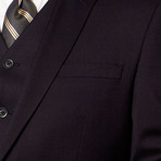 Slim-Fit 3-Piece Solid Suit // Navy (US: 38S)