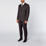 Slim-Fit 3-Piece Solid Suit // Charcoal (US: 40L)