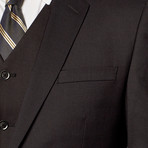 Slim-Fit 3-Piece Solid Suit // Charcoal (US: 38L)