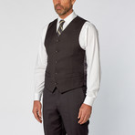 Slim-Fit 3-Piece Solid Suit // Charcoal (US: 40L)