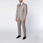 Slim-Fit 3-Piece Solid Suit // Light Gray (US: 38R)