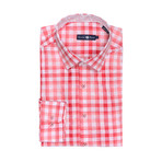 Stone Rose // Large Gingham Button-Up Shirt // Red (XL)
