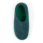 Magic Energy Merino Wool Slippers // Grey + Green + Black (US: 9)
