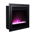 Pacific Heat // Full Size Contemporary Electric Fireplace Insert (Metallic Grey)