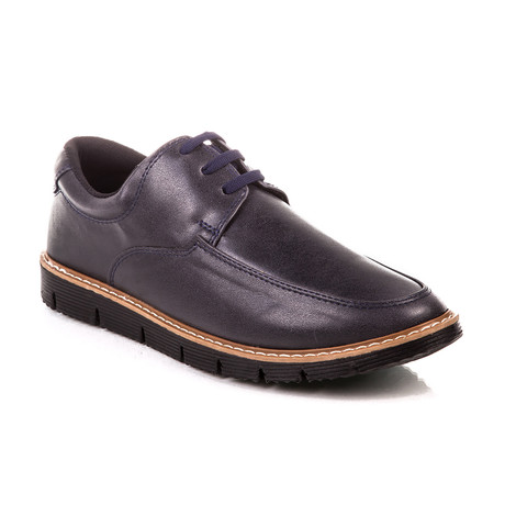 Thick Sole Lace-Up Shoe // Navy (Euro: 40)