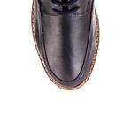 Thick Sole Lace-Up Shoe // Navy (Euro: 44)