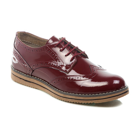 Leather Oxford // Red (Euro: 40)