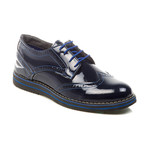 Leather Oxford // Navy + Blue (Euro: 43)