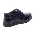 Leather Oxford // Navy + Blue (Euro: 43)