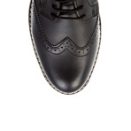 Leather Oxford // Black (Euro: 44)