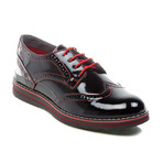 Leather Oxford // Black + Red (Euro: 44)