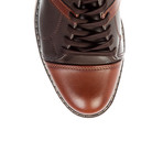 Leather Lace Shoe // Brown + Light Brown (Euro: 41)