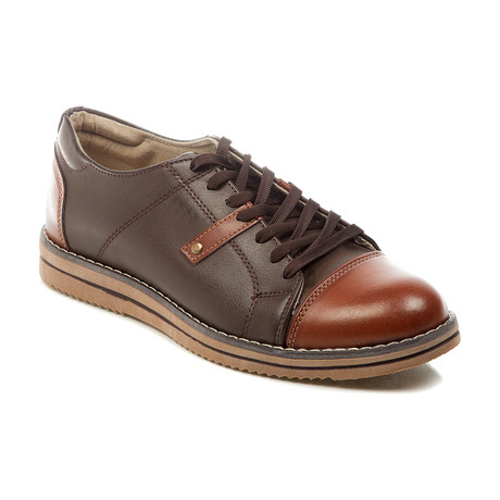 Leather Lace Shoe // Brown + Light Brown (Euro: 40)