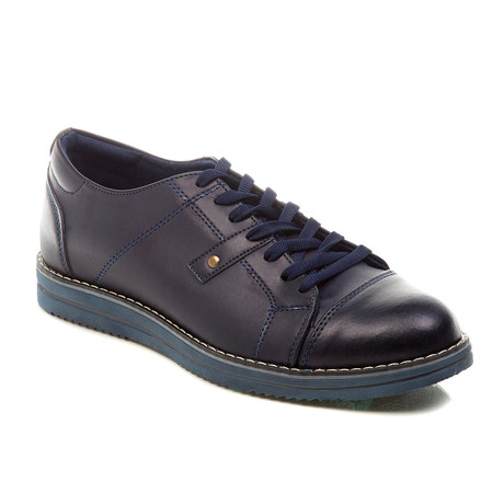 Leather Lace-Up Shoe // Navy (Euro: 40)