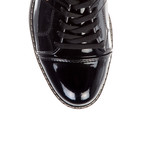 Leather Lace Shoe // Black Patent (Euro: 40)