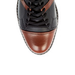 Leather Shoe // Black + Light Brown (Euro: 41)