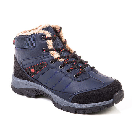 High-Top Waterproof Hiking Boot // Navy + Black (Euro: 40)
